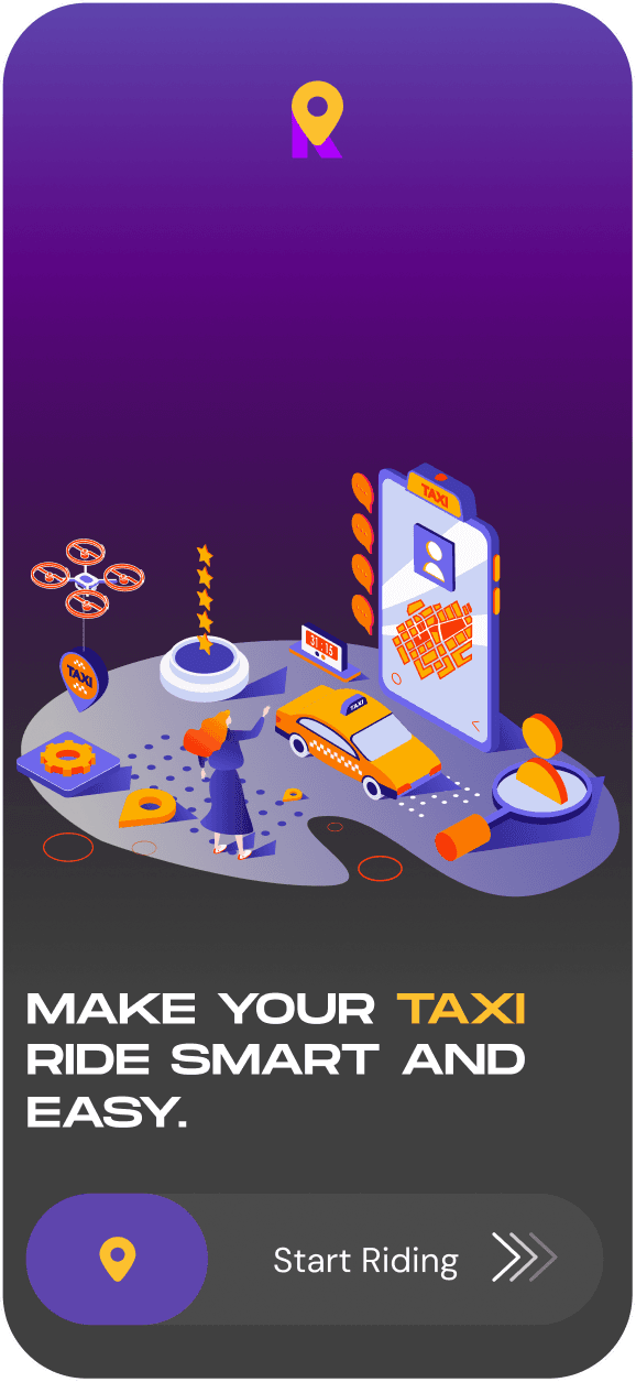 RIDE XTRA APP screen 1