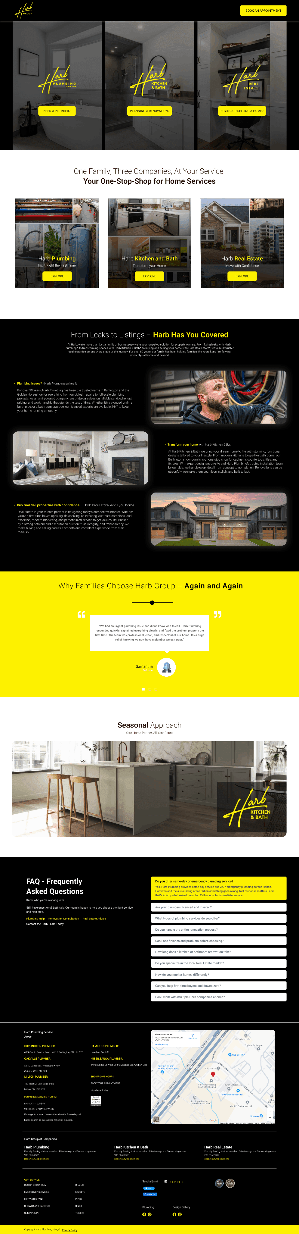 Web Design and Development Case Study | Plumbing | Local Business website preview